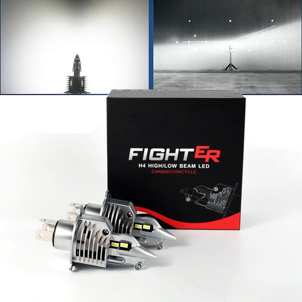LED Headlight H4 High Quality 9003 HB2 12V 24V 80W 16000LM Bulbs For LED Car Lamps Diode High Beam Dipped Beam Auto Grade Chips