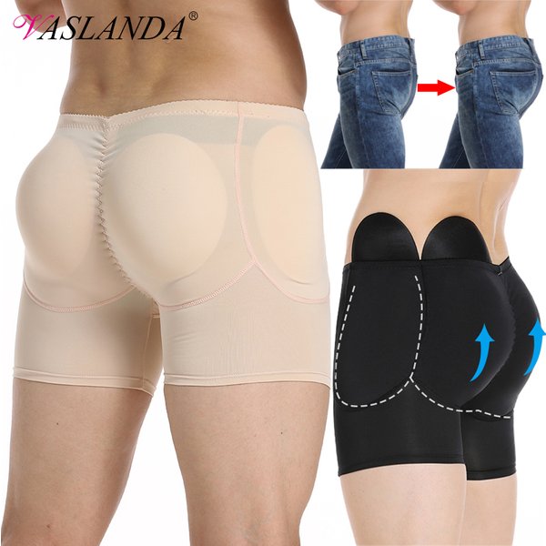 Boxer Rembourré pour Homme, Sous-Vêtement Amincissant, Rehausseur de Hanche, Fausses Fesses, Culotte Rembourrée