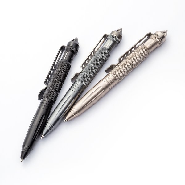 Stylo tactique d'auto-défense, stylo militaire antidérapant en aluminium, tête en acier au tungstène, stylo de défense, brise-verre, Kit de survie