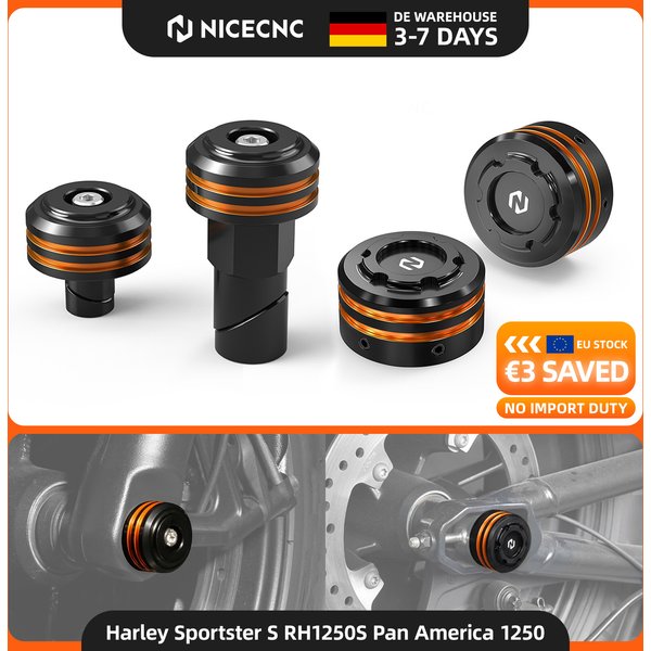 2021-2024 Für Harley Sportster S RH1250S Vordere und Hintere Achsmutterabdeckungen Harley Pan America 1250 RA1250 2021-2023 Pan America 1250 Special RA1250S 2021-2024 CVO Pan America RA1250SE CVO