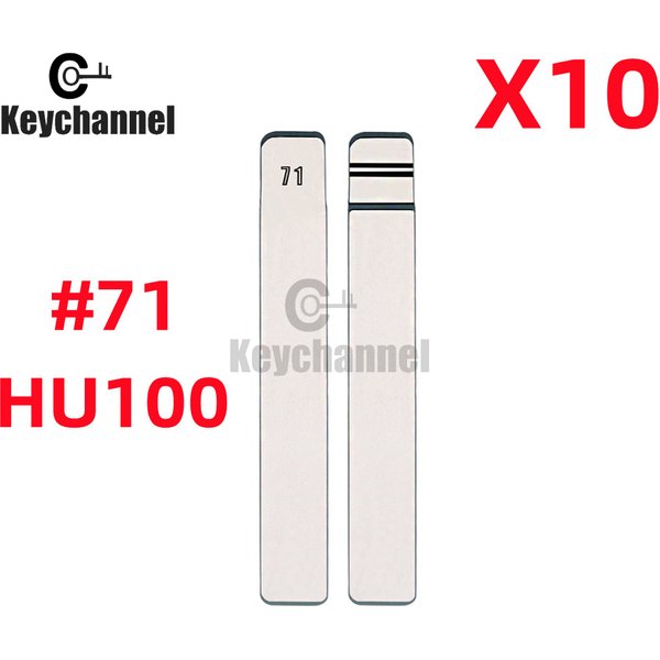Keychanne10pcs #71 Für KD Remote Key Klinge Lishi HU100 Metall Blank Uncut Flip Für Buick Excelle Chevrolet CRUZE Cadillac OPEL