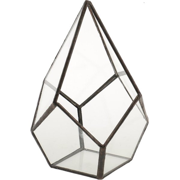 Geometric Shape Pot Terrarium Box Succulent Plant Display Case Holder