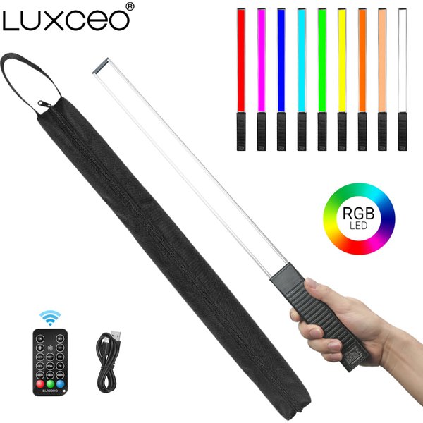 LUXCEO Q508A Handheld RGB Video Rohr Licht LED Stick 3000K-6000K CRI 95 + Fotografie studio Bunte Licht Zauberstab Für Youtube Vlog