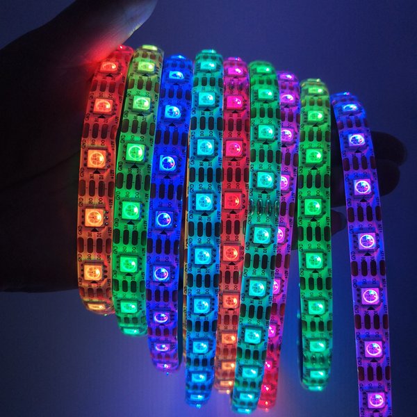 WS2815 (Upgrade von WS2812B) 30/60/144 LEDs/m Vollfarbiger Intelligenter LED-Streifen DC12V Dual-Signal LED-Band