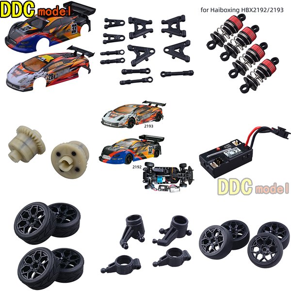 HAIBOXING 21932 2193 2195 Fernbedienung RC Auto Ersatzteile Upgrade ESC Differentialräder Servo Getriebemotor Stoßdämpfer