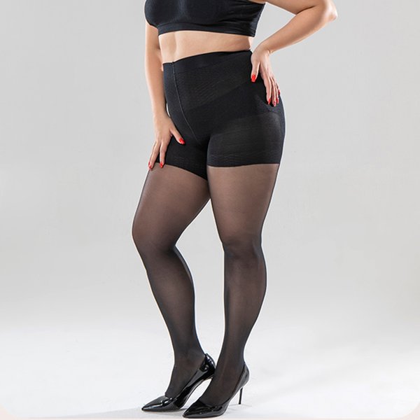 BONAS 40D Big Size Women Tights Lady Nylons Pantyhose Sexy Skin Black Slim Spring Summer Fashion Pantyhose Suitable For 100kg