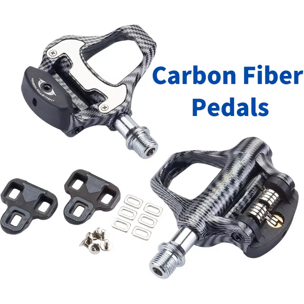 Pédales de vélo de route en Fiber de carbone avec roulements pour systèmeLOOKKeo et SPD, pédales ultralégères de verrouillage, pièces de cyclisme