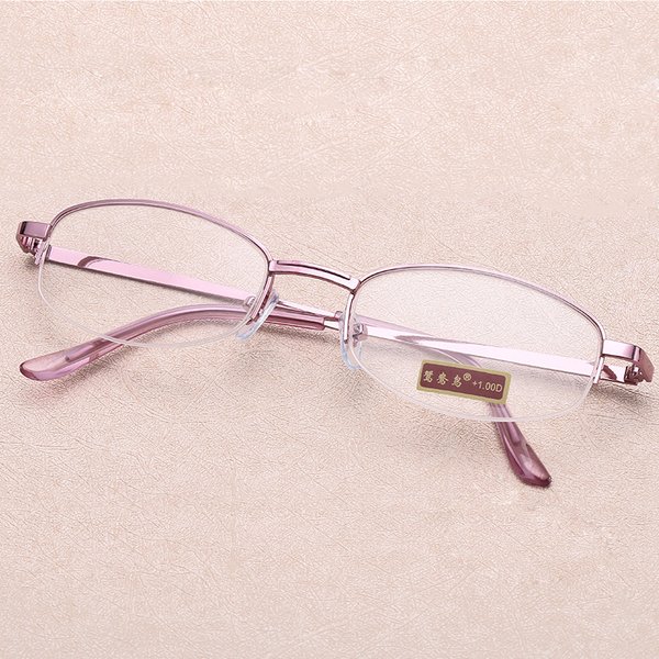 Anti-fatigue Reading Glasses Women HD Lens Metal Frame Presbyopic EyeGlasses High Quality Fashion Eyewear +1.0 To +4.0
