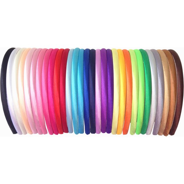 10 pièces/30 pièces bandeau recouvert de tissu 1cm couleurs bonbons bandeau en résine filles cerceau de cheveux pour bricolage chapeaux Boutique cadeaux