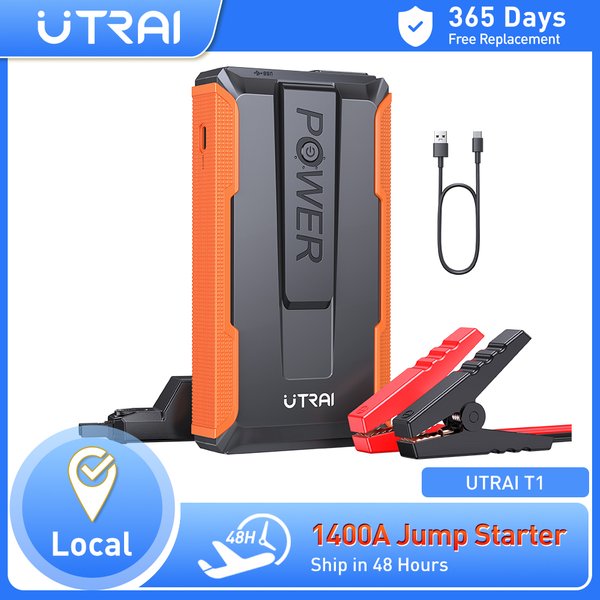 UTRAI-batterie externe de démarreur de saut de voiture, chargeur de batterie de voiture Portable, dispositif de démarrage, éclairage de démarrage d'urgence automatique, 12V