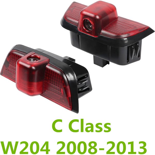 2PCS Für Mercedes Benz C KLASSE W204 2008 - 2013 C200 C260 C280 LED Auto Tür Willkommen Projektor Geister schatten Licht Zubehör