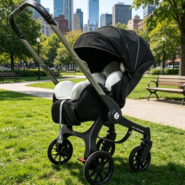 4-in-1 Multifunctional Baby Stroller Foldable with Car Seat Portable Baby Carriage EU Stock 3-in-1 Stroller