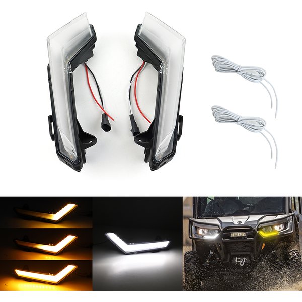Clignotant à Flux Avant LED RL pour Can-Am Defender 2020 + Defender Max 2020 + Commander 2021