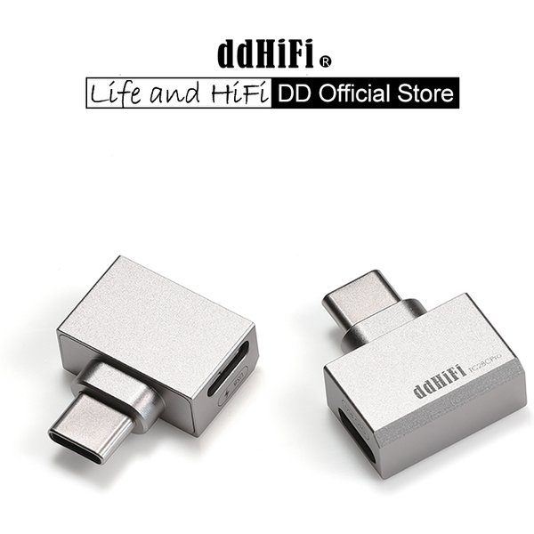 DD ddHiFi TC28CPro USB-C vers USB-C OTG et adaptateur secteur pour téléphone Android, iPad, PC, iPhone 15 Series, jouant pendant le chargement