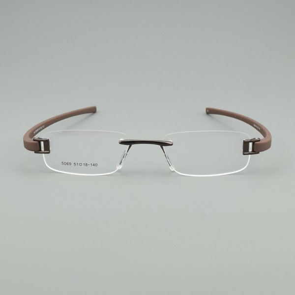 Monture de lunettes en titane pour hommes et femmes, lunettes optiques, lunettes de lecture, carrées vintage, myopie, contrevenants, TR90, 5069, 2025