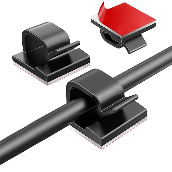 10/20/50 PIÈCES Organisateur De Câble Clips Enrouleur De Fil Support Écouteur Souris Cordon Clip Protecteur USB Câble Gestion Clips Gestionnaire De Fil