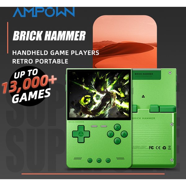 TRIMUI Brick Hammer Tragbarer Handheld-Game-Player CNC Full Metal 3,2'' IPS-Bildschirm Retro Games Linux System Video-Gaming-Gerät