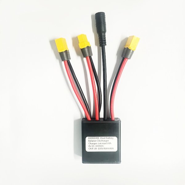 Moduł podwójnego akumulatora do roweru elektrycznego 20A-100A, moduł równoległego połączenia akumulatorów 10V-100V