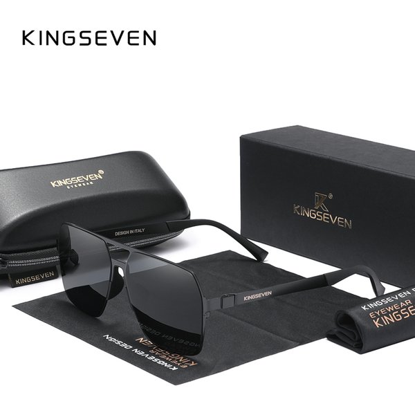 KINGSEVEN polarisé nouvelle pêche conduite hommes lunettes De soleil Ultra mince branches pilote lunettes De soleil De Sol UV400