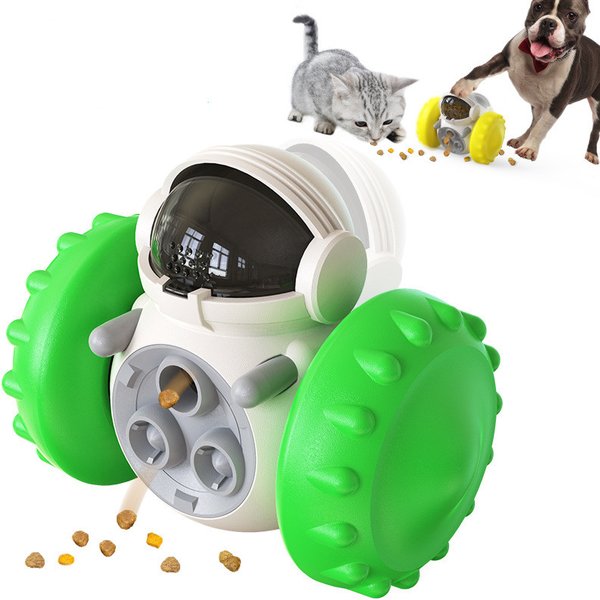 Leckerli-Spielzeug für kleine Hunde, interaktiver Tiernahrungsspender, Puzzle-Spielzeug, Abgabe von Katzen, langsames Futterspender-Spielzeug für Welpen, mittelgroße Hunde