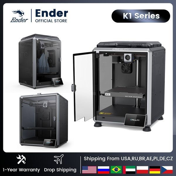 Creality K1/K1MAX/K1C 2025 3D-Drucker Max. 32MM³/S Durchfluss Hotend Druckgeschwindigkeit 600MM/S Dual-Gear Direktantrieb Extruder