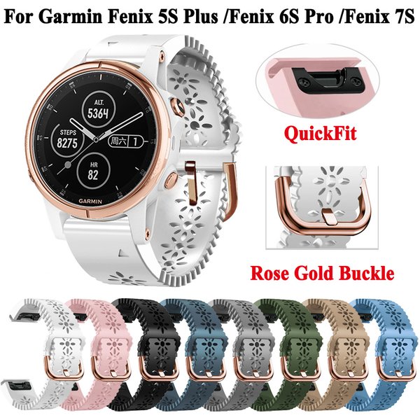 Bracelet de montre en Silicone de remplacement pour Garmin Fenix 5S Plus 6S Pro 7S, dégagement rapide, 20mm, accessoires, Bracelet Easyfit