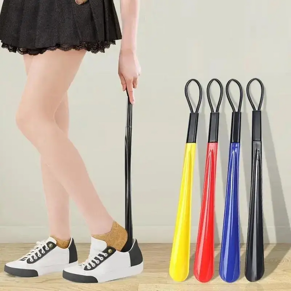 Cornes de chaussures en plastique extra longues, flexibles, ne nécessitent pas de bois, cuillères à chaussures durables pour femmes enceintes portant des fourmis de repos, 1 pièce