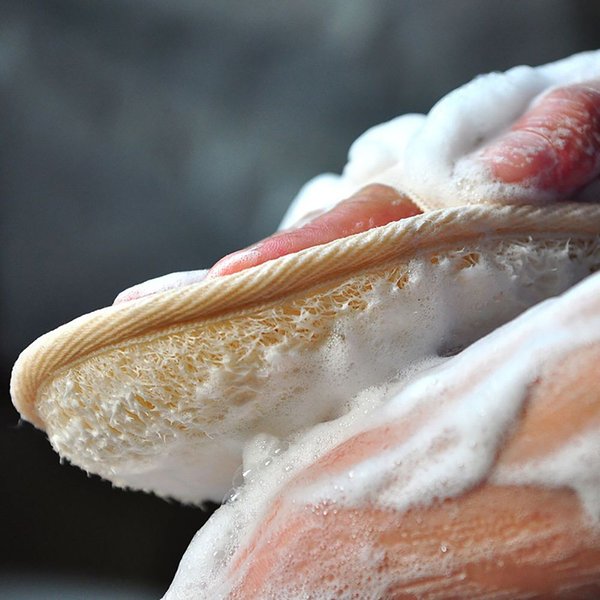 Natürliche Luffa Bad Peeling Schwamm Körper Wäscher Peeling Weiche Dusche Reinigung Pinsel Zurück Reiniger Pad Bade Werkzeuge