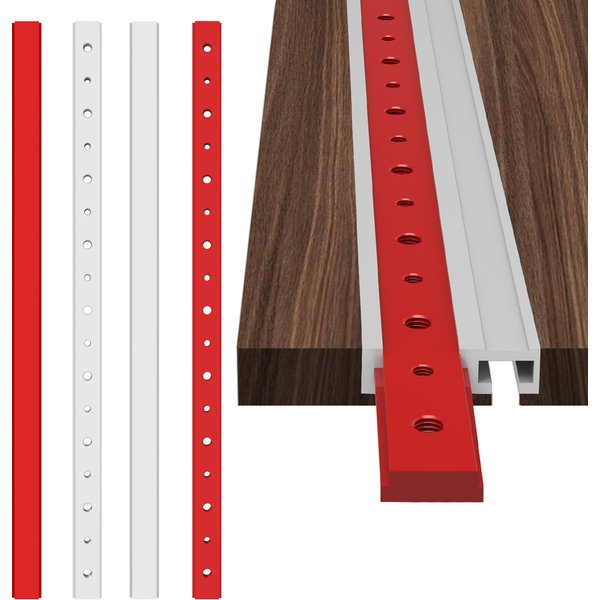 T-Slot Miter Track Jig Aluminum Miter T-Track Slider 30/45 Type T-slot T Screw Fixture -Track Bar for T Screw Quick Acting Clamp