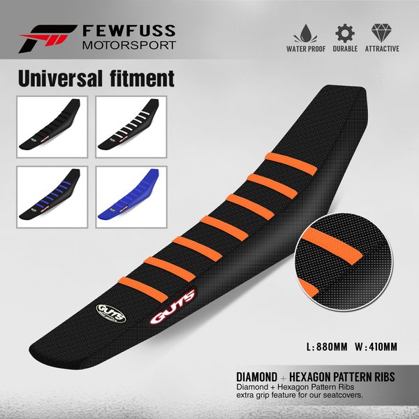 FEWFUSS Universal-Sitzbezug mit geripptem Greifer, wasserdicht, Set, Schutz, rutschfest, verärgert, für SXF EXC KXF CRF YZF WR TC TE