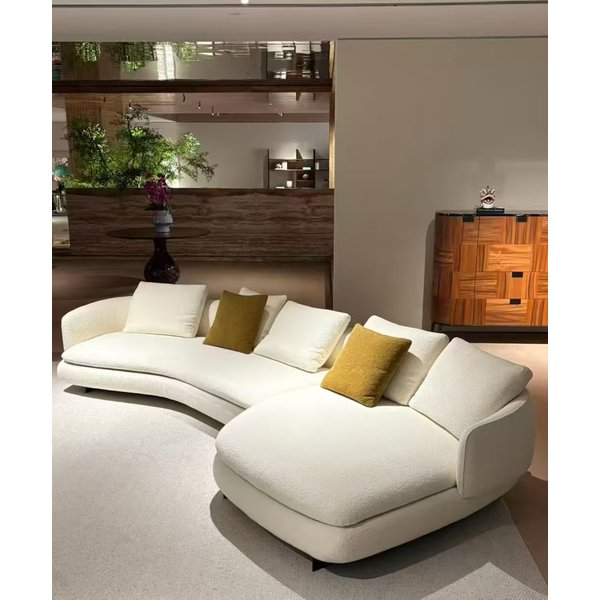 Luxuriöse Wohnzimmer-Sofas L-förmiges Leder-Design Lounge-Couch Canapés Modulares Bellini-Sofa