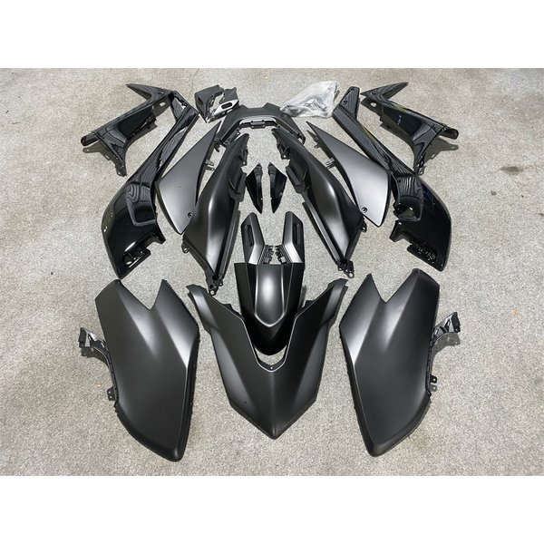 Pour YAMAHA TMAX 530 TMAX-530 TMAX530 2017 2018 17 18 carrosserie d'injection noir mat nouveau ABS Kit de carénages entiers de moto adapté