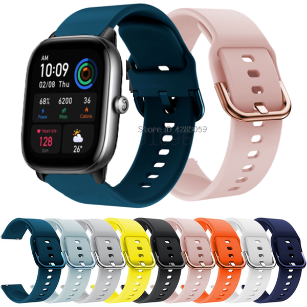 Smart Watch Band für Amazfit GTS 4, Silikon-Handgelenkband für Xiaomi Huami Amazfit GTS 4 MIni GTS 2 GTS 2E Bip U/S U Pro Armband