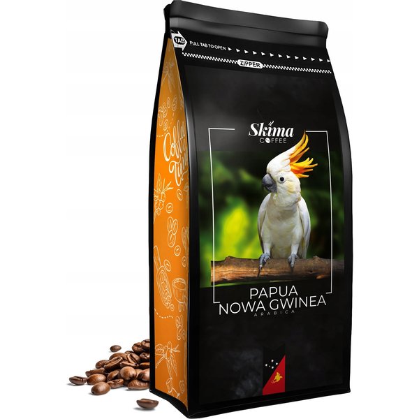 Kawa ziarnista 1kg PAPUA NOWA GWINEA 100% ARABICA Świeża do ekspresu+GRATIS