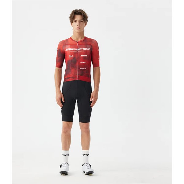 Maillots de cyclisme à manches courtes SPEXCEL SPPC REVA PRO+ légers, coupe de course, avec tissu italien Miti respirant et à séchage rapide