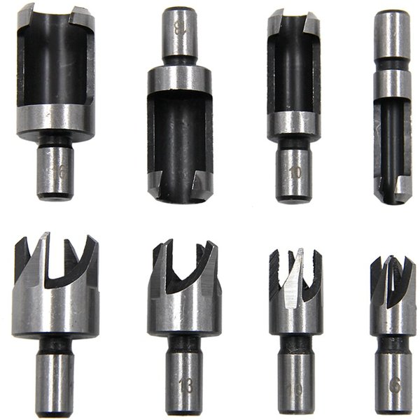4pc runde Griff Barrel/klaue Typ Holz Stecker Bohrer Holzbearbeitung Loch Opener Reiben Bohrer Entfernung Werkzeug Schneiden werkzeug Set