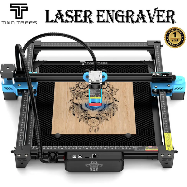 TwoTrees TTS-55Pro Anfänger Lasergravierer Wifi Offline-Steuerung 40W DIY Holzbearbeitung Lasergravur Schneidemaschine CNC-Maschine