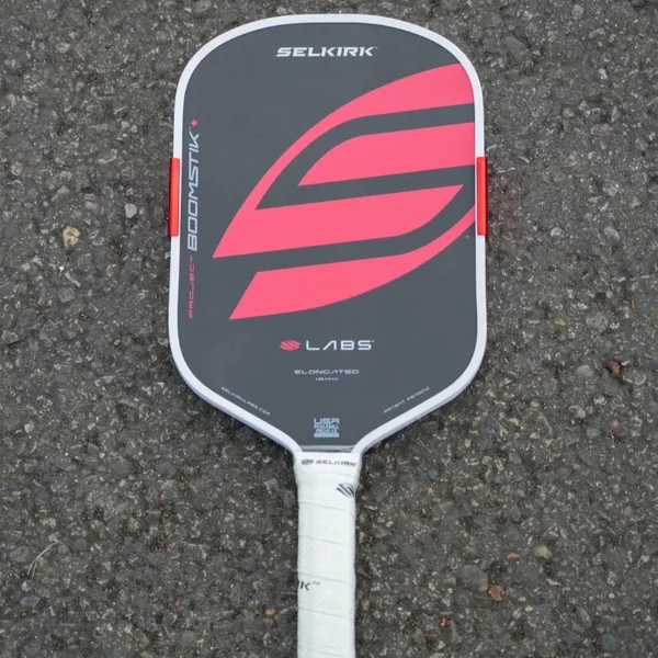 Raquettes de pickleball allongées Selkirk Boomstik, contrôle de rotation élevé, grand sweet spot, système de réglage MOI BoomCore, approuvées USAP