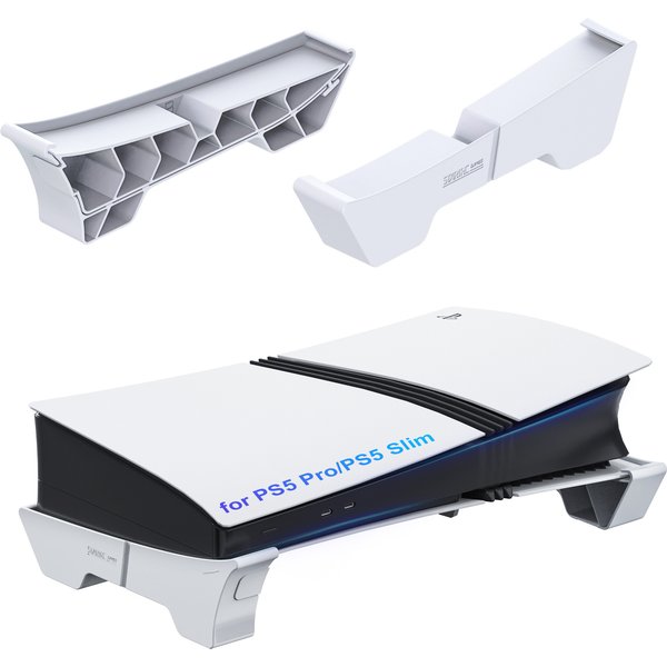 Horizontal Stand Compatible with PS5 Pro/PS5 Slim Console, Base Stand Accessories for PS 5 Slim/Pro Disc & Digital Edition