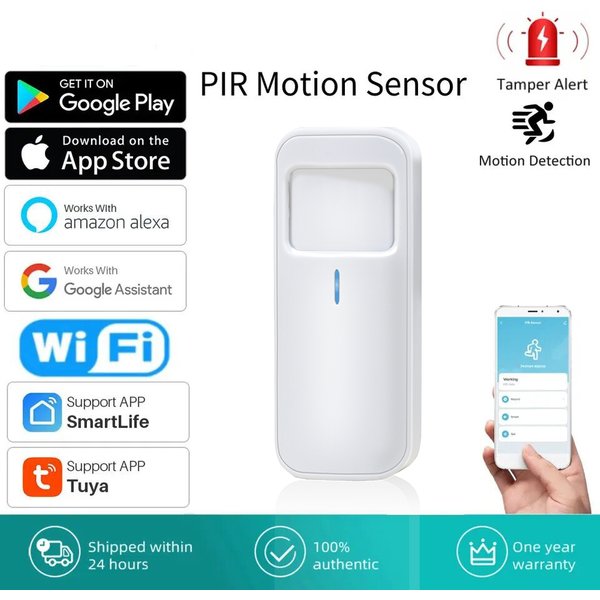 Tuya Smart WiFi Infrared Motion Detector PIR Sensor Detector Alarm Smart Home Secutity System Work With Smart Life/TUYA