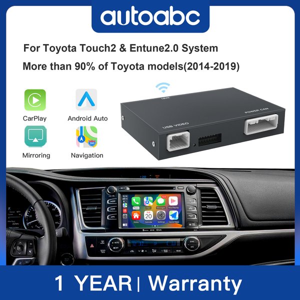 Drahtloses Carplay für Toyota Auris Yaris Avensis RAV4 PriusC-HR Corolla Camry 2014–2018 mit Android Auto Mirror Link AirPlay