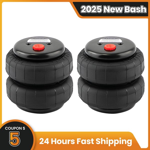 2 Stück Air Ride Suspension Air Spring Bags 2500 Lb mit 1/2 Zoll NPT für Dodge Ram 1500 2500 3500