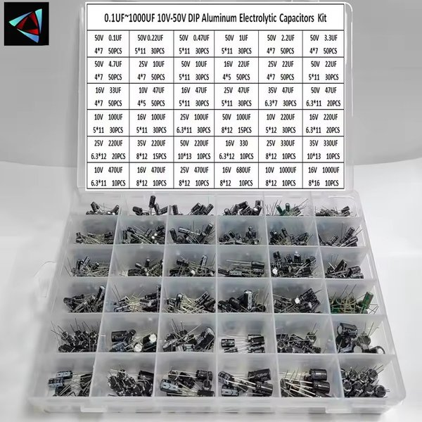 1000 Teile/los 0,1 UF-1000 UF 15/24/36 Werte Aluminium 10-50 V Mix Elektrolytkondensator Assorted Kit und Lagerung Box