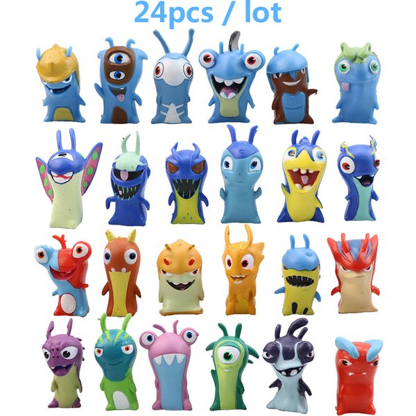 Nouveauté : 24 styles de figurines d'action Slugterra, mini figurines en PVC, figurines de collection, décoration de bureau, objet de collection, ornement, cadeau