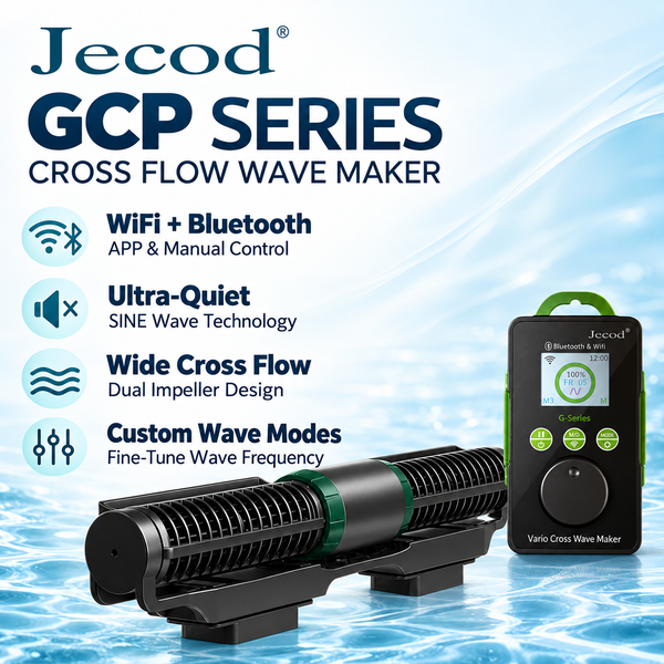 Jebao Jecod 2026 NOWA Seria GCP 20/30/45/60/75 BT/WIFI Vario Flow Inteligentna Pompa Cyrkulacyjna do Akwarium z Riffem Koralowym i Akwarium Rybnego