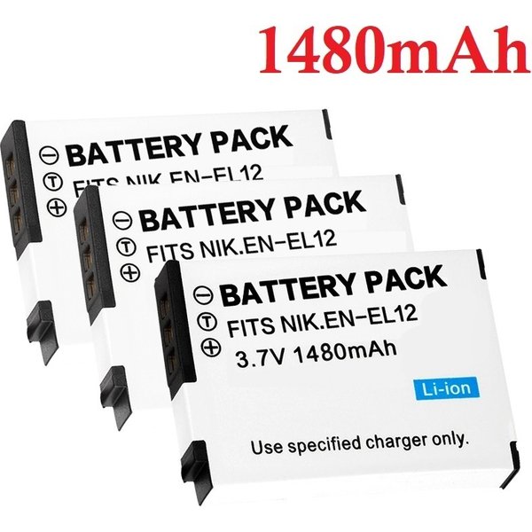 1480mah EN-EL12 enel12 en el12 batterie für nikon coolpix a1000 b600 w300 a900 aw100 aw110 aw120 aw130 s9300 s9500 kamera