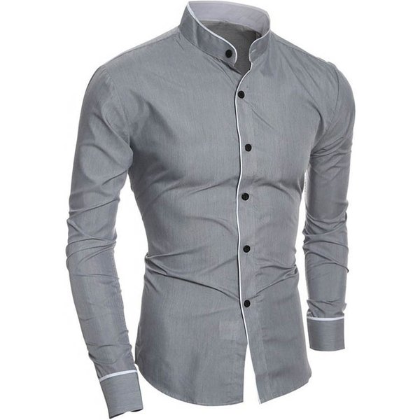 2025 hommes de luxe décontracté chemise formelle coupe ajustée à manches longues chemise blanche mâle confortable chemises habillées sociales marque hommes vêtements