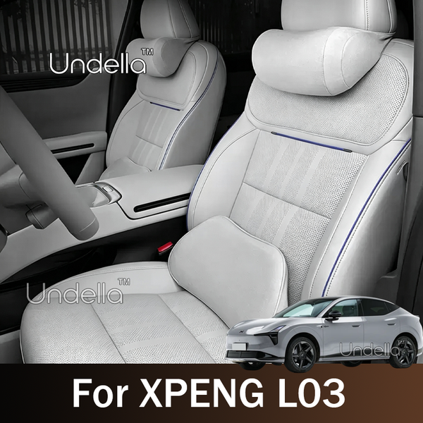 Pour XPENG L03 2026 2027 – Ensemble de coussins de siège de voiture ergonomiques avec appui-tête, oreiller cervical et support lombaire en mousse à mémoire de forme – Accessoires intérieurs de voiture