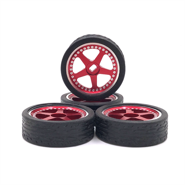 Metall Upgrade 11mm Breite 27mm Äußere Durchmesser Racing Rad Reifen Für WLtoys Moskito Auto KYOSHO 1/28 RC Auto ersatzteile