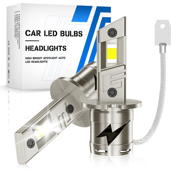 2x H3 LED Scheinwerfer Birne Canbus Fan Fernlicht 6000K Weiß Auto Lkw LED Nebel Licht Fahren Lampe DRL 12V Tagfahrlicht